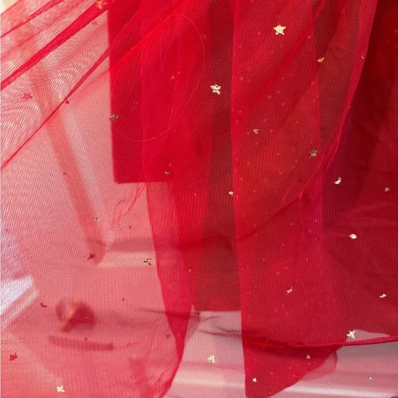 Hanna Andersson shimmer star long sleeve tulle skirt 5 - Picture 7 of 8